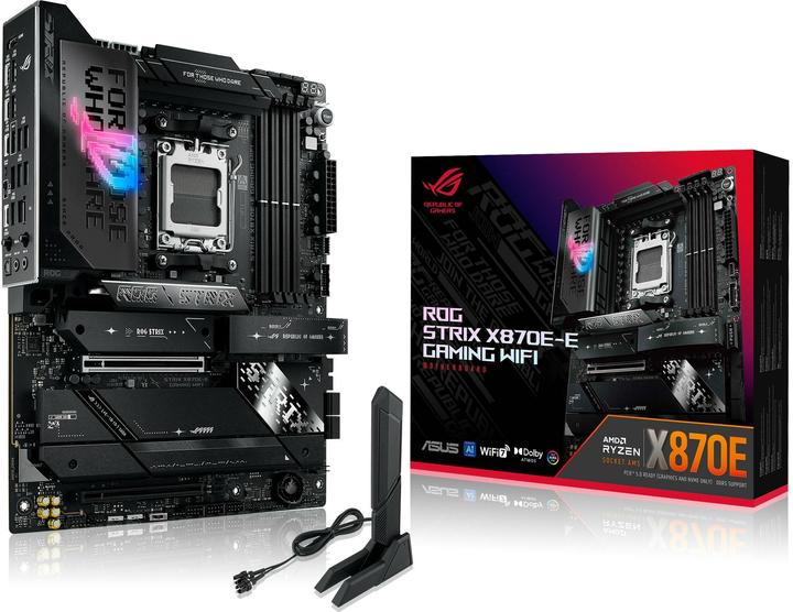 Image du produit ASUS ROG STRIX X870E-E GAMING WIFI (AM5, AMD X870E, ATX)