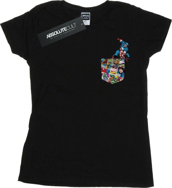 Captain America Faux Pocket TShirt (S)