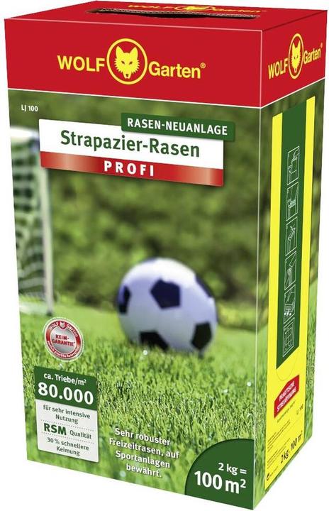 Produktbild Wolf-Garten Wolf Garten LJ100 Strapazier-Rasen Saatgut (Rasensamen)
