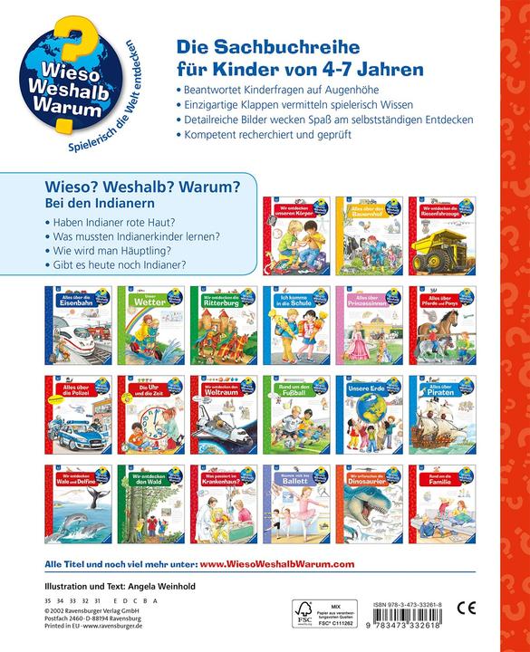 Produktbild Ravensburger Bei den Indianern (Deutsch, Angela Weinhold, 2014)