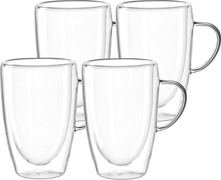Actual product image Leonardo Coffee cup Duo 400 ml, 4 pieces, Transparent (400 ml, 4 x)