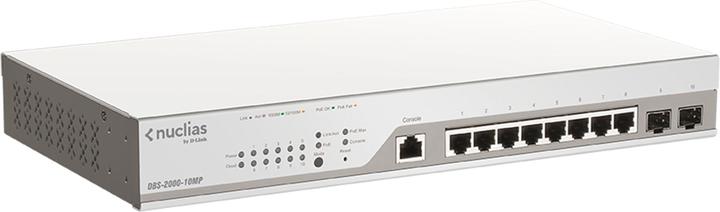 Actual product image D-Link Switch 8G 2SFP PoE 130w Nucli 8x10/100/1000 2xSFP PoE Nuclias (10 Ports)