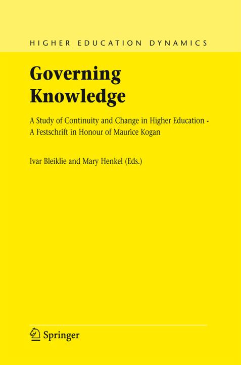 Produktbild Governing Knowledge (Mary Henkel, Ivar Bleiklie, 2010)