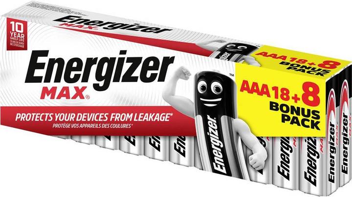 Energizer Max Alcaline (26 pcs, AAA)