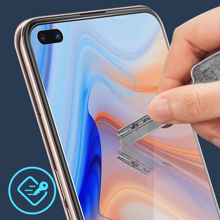 Actual product image Avizar Crystal clear film, glass screen protector (1 Piece, Oppo Reno 4)