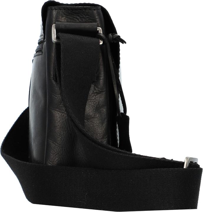 Immagine prodotto Greenburry Borsa a tracolla in pura pelle nera da 20 cm