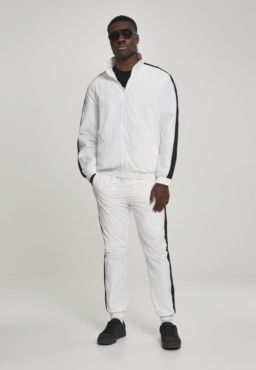 Actual product image Urban Classics Striped Sleeve Crinkle Track Jacket (XXL)