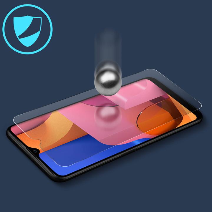 Actual product image Avizar Crystal clear film, glass screen protector (1 Piece, Samsung Galaxy A20s)