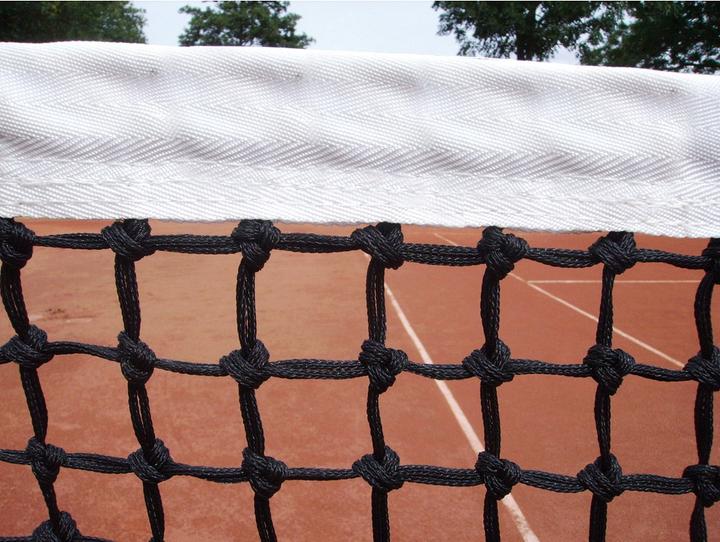 Actual product image Court Royal Tennis net single, with tensioning rope at the bottom