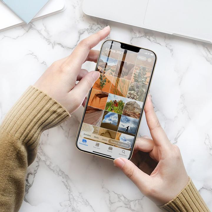 Actual product image Avizar Crystal clear film, glass screen protector (1 Piece, Apple iPhone 13 mini)