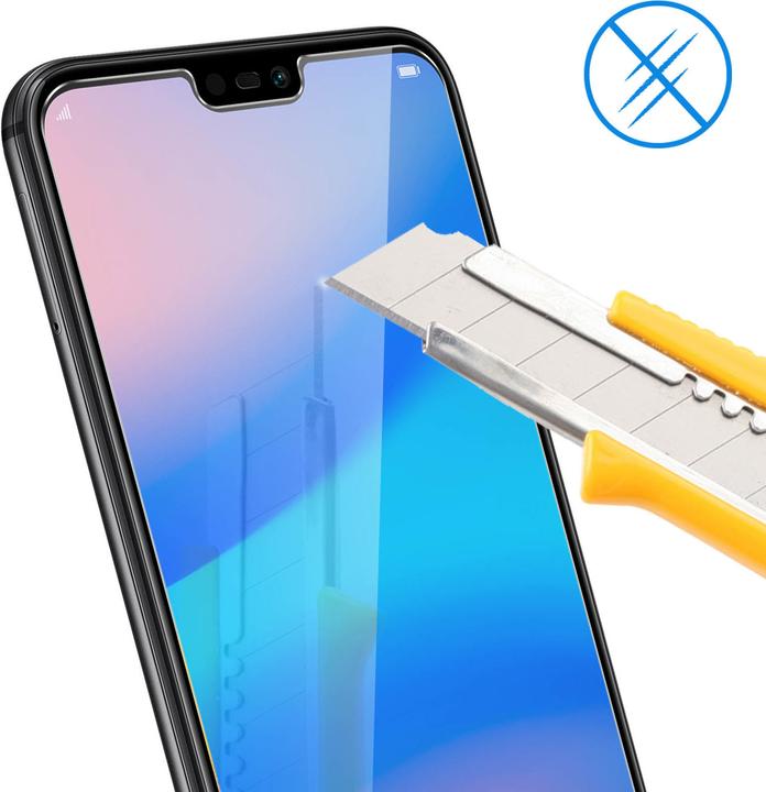 Actual product image Avizar Crystal clear film, glass screen protector (1 Piece, Huawei P20 Lite)