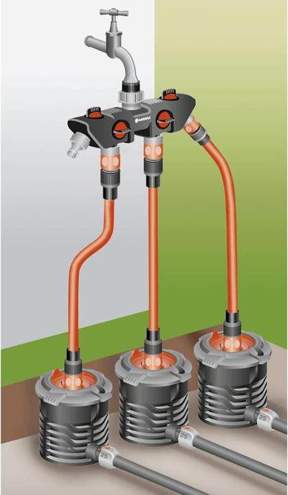 Produktbild Gardena 4-Wege-Verteiler (4 Wege Verteiler, 101.60 mm)