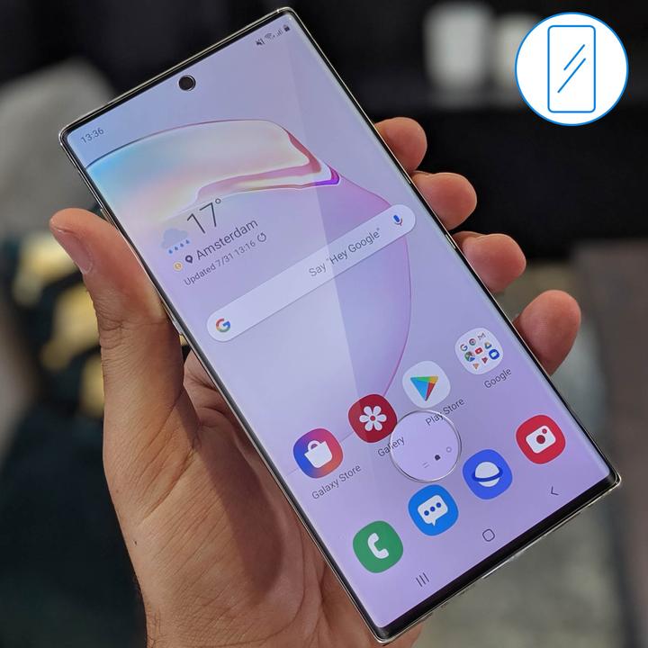 Actual product image Avizar bulletproof glass, glass protective film, protective glass (1 Piece, Samsung Galaxy Note 10+)
