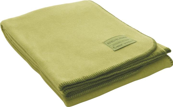 Actual product image Eskimo Blanket noble suede green,150 x 200 cm (200 x 150 cm)