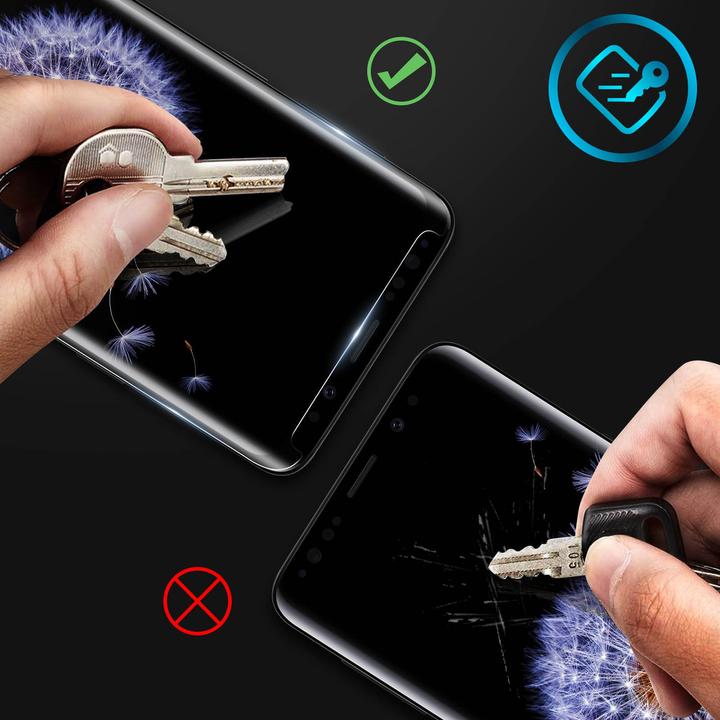 Actual product image Avizar Display protection film, case friendly protection (1 Piece, Samsung Galaxy S9)