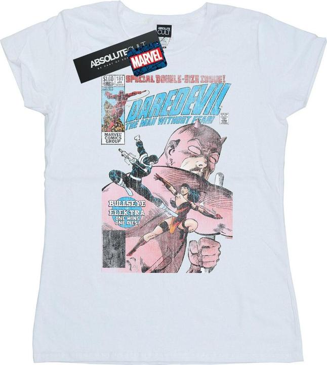 Daredevil Distressed Bullseye Vs Elektra Cover TShirt (L)