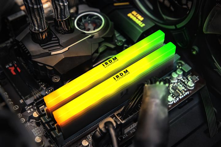 Actual product image Goodram IRDM 3600 MT/s 2x8GB DDR4 KIT DIMM RGB (2 x 8GB, 3600 MHz, DDR4-RAM, DIMM)