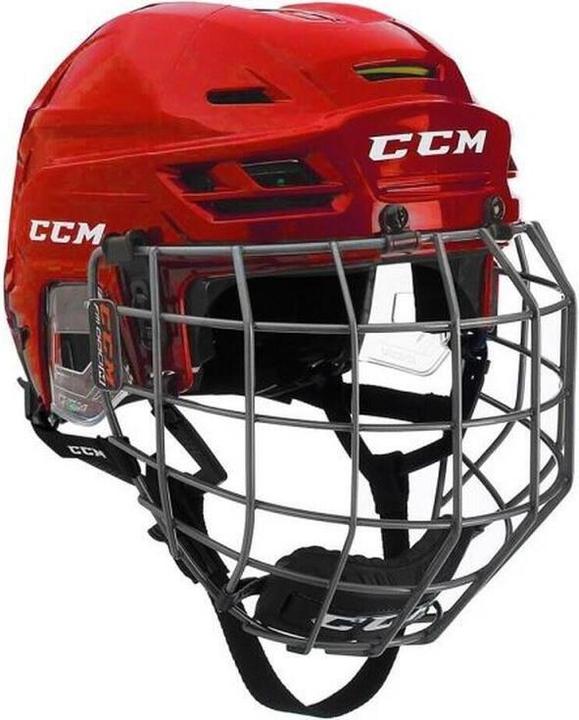 Actual product image CCM Tacks 310 hockey helmet with cage (red, M) (M)