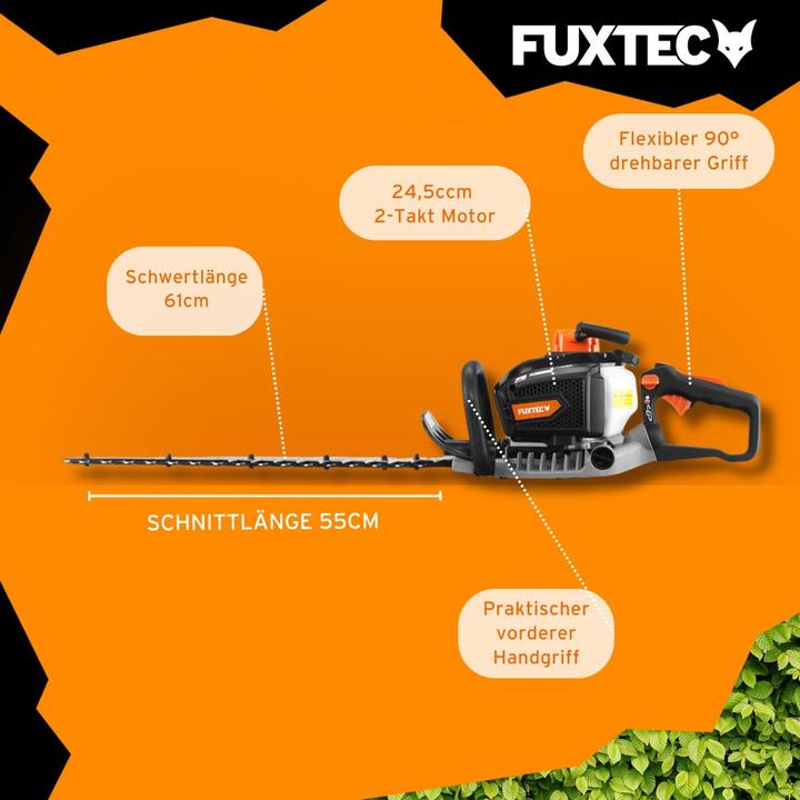 Produktbild Fuxtec Profi Benzin Heckenschere FX-MHP245 (FX-MHP245) (Benzinbetrieb)