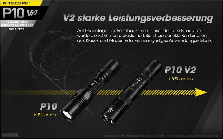 Actual product image Nitecore P10 V2 (14.90 cm, 1100 lm)