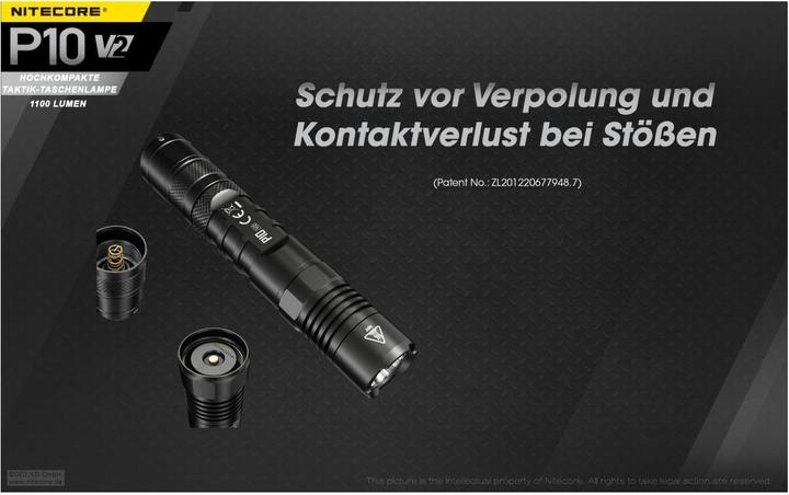 Actual product image Nitecore P10 V2 (14.90 cm, 1100 lm)