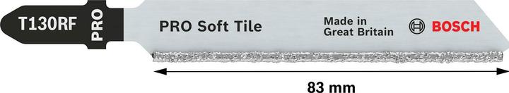Produktbild Bosch Professional Zubehör PRO Soft Tile T130RF Stichsägeblatt, 83 mm, 3-tlg.