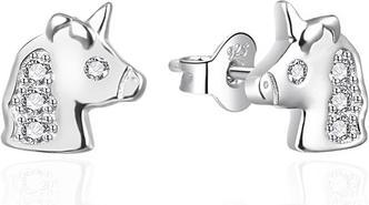 Agato - Silver stud earrings Unicorns AGT-ED004PW (Silber)
