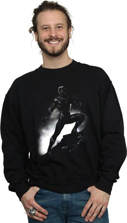 Produktbild Black Panther Stehende Pose Baumwoll Sweatshirt (M)