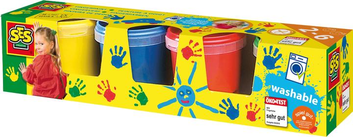 Ses Finger malen (Grün, Gelb, Rot, 150 ml)