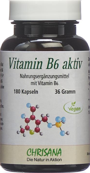 Actual product image Chrisana Vitamin B6 aktiv Kapsel (180 Piece, Capsules, 65 g)
