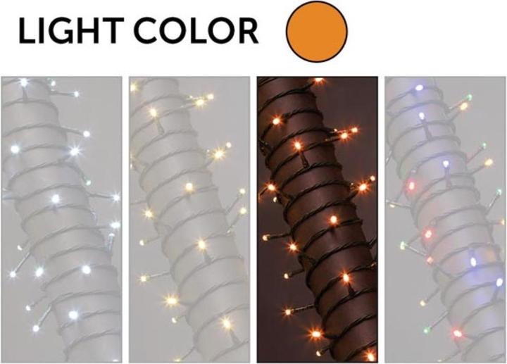 Produktbild Velleman Stella LED - 8 m - 120 LEDs - Arizona white (blass Orange) - grünes Kabel - 24 V (8 m)