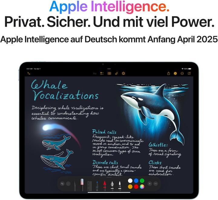 Image du produit Apple iPad Air 13 2025 (M3) (5G, 13", 512 Go, Bleu)