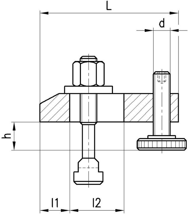 Image du produit Amf Bride droite réglable