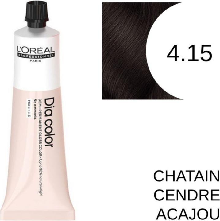 Produktbild L'Oréal Paris Loreal DIA Color 4,15 Mittelbraun Asch Mahagoni 60 ml (4.15 - Aschkastanienbraun Mahagoni)