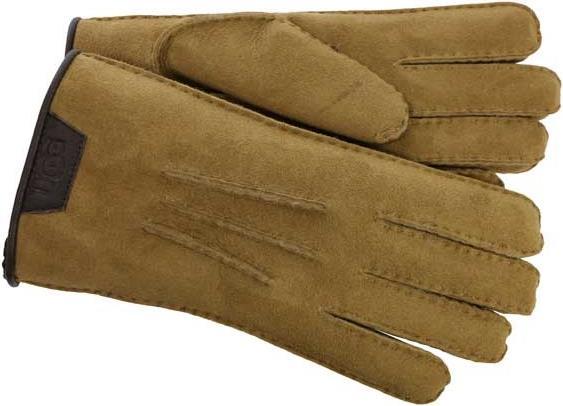 Ugg Gant décontracté avec logo en cuir Debosses (M)