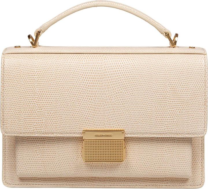 Actual product image Golden Goose bag venezia tejus i leather with python pattern color vanilla