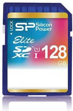 Image du produit Silicon Power Elite UHS-I 128GB SDXC 85/10 MBs SP128GBSDHAU1V10 (128 Go, SDXC, U1, UHS-I)