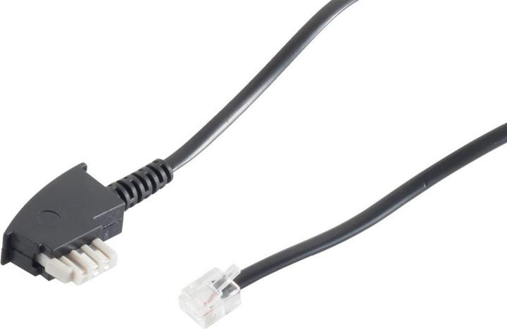 Image du produit Shiverpeaks Câble de connexion 10m TAE-N/Western 6/4 2 fils, montage en pont