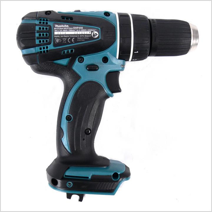 Produktbild Makita DHP 456 ZE 18 V Li-ion Akku Schlagbohrschrauber Grün mit Einlage für Makpac (Akkubetrieb)