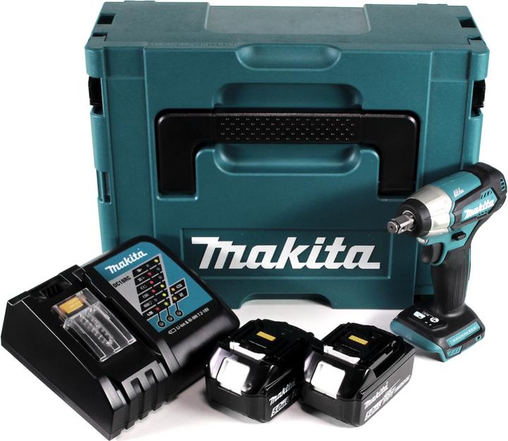 Produktbild Makita DTW 181 RTJ Akku Schlagschrauber 18V 1/2" Brushless + Makpac + 2x Akku 5,0Ah + 1x Ladegerät (Akkubetrieb)
