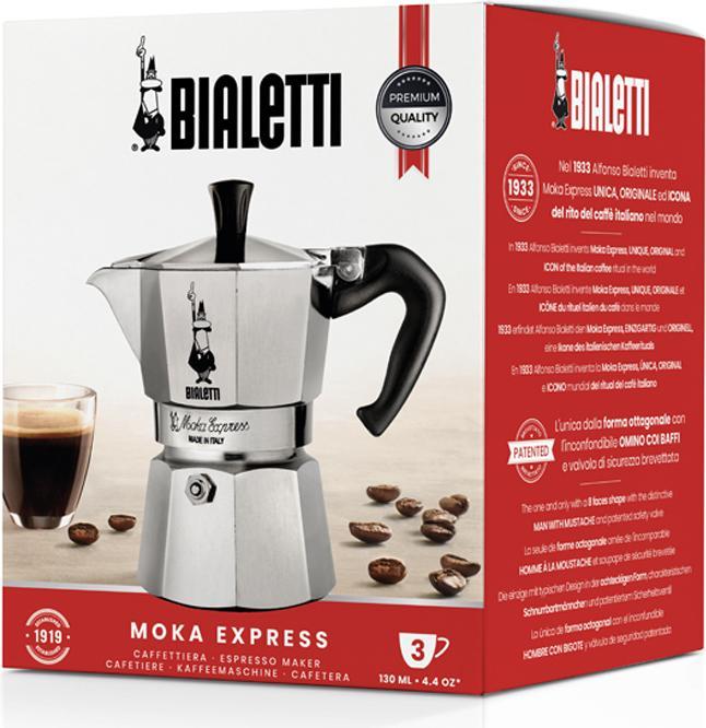 Actual product image Bialetti Moka 3 cups (3 T.)