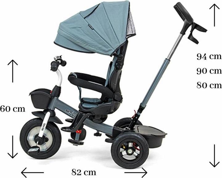 Produktbild Mally Rowerek Trójkołowy Movi Grey