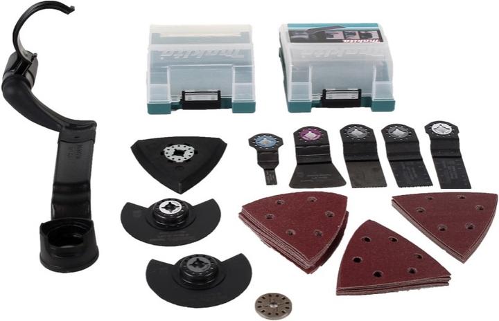 Produktbild Makita DTM 51 RGJX2 Akku Multifunktionswerkzeug 18 V + 2x Akku 6,0 Ah + Ladegerät + 39 tlg. Zubehör