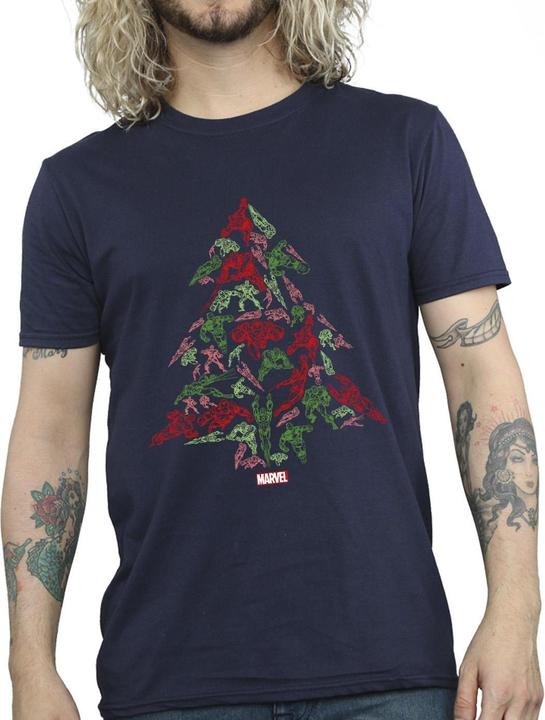 Immagine prodotto Avengers Christmas Tree Maglietta Uomo (4XL)