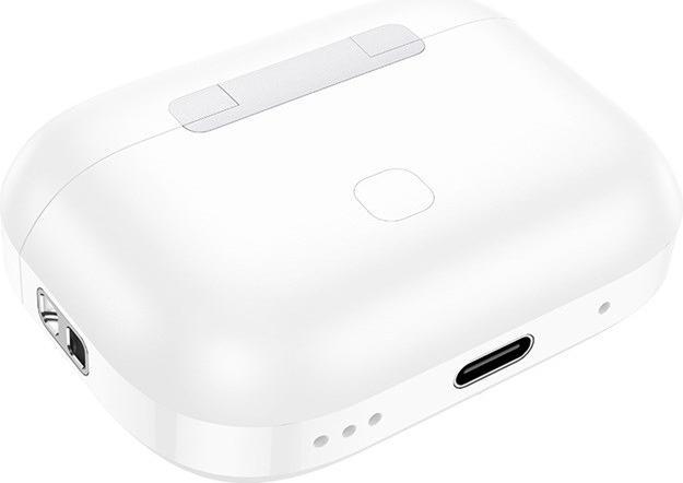 Immagine prodotto Hoco - Wireless Earbuds (EW56 Plus) - Active Noise Cancelling, Bluetooth 5.3 - White (ANC, 4 h, Senza fili)
