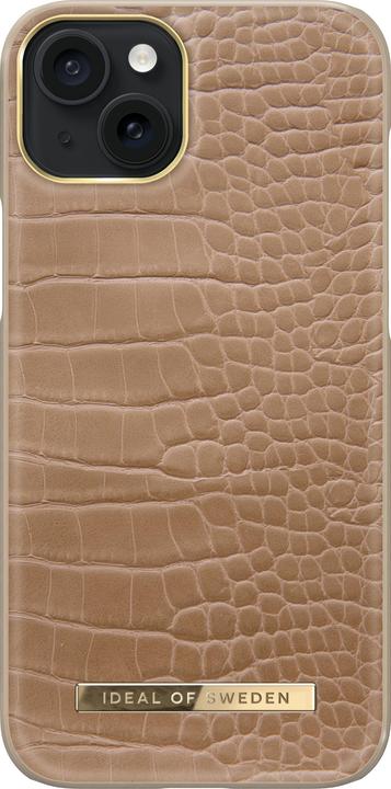 Image du produit iDeal Of Sweden Étui Atelier pour iPhone 15 Plus, Camel Croco (Apple iPhone 15 Plus)