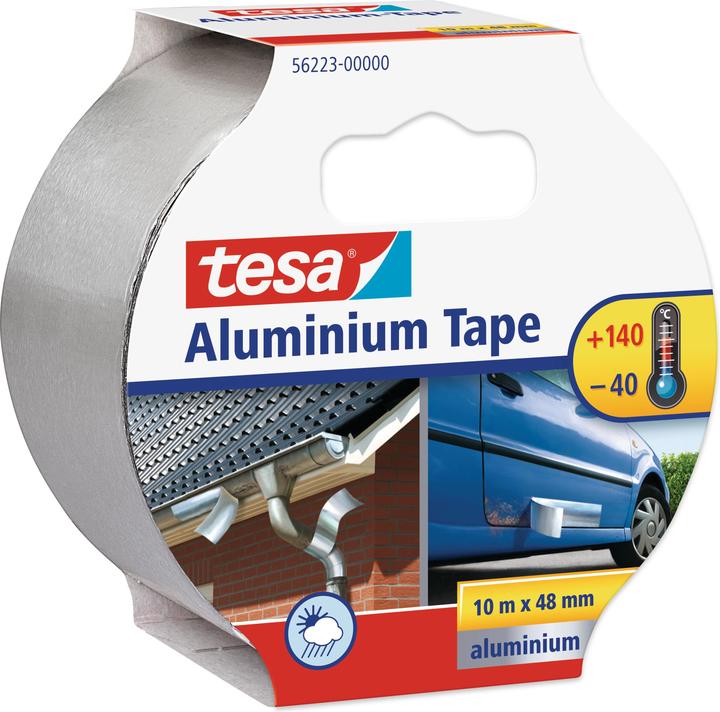 Produktbild tesa Aluminiumband, selbstklebend, für Reparaturen von metallischen Oberflächen (50 mm)