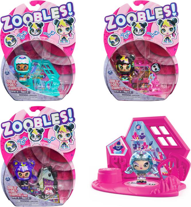 Produktbild Spin Master Zoobles Z-Girlz Sammelfigur mit Verwandlungsmechanismus und Happitat Überraschung (sortiert)