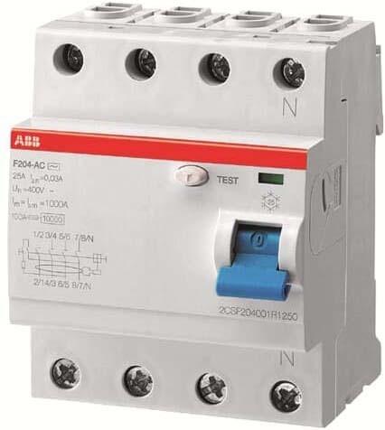ABB F204A-40/0,1 FI circuit breaker 40A 4p 100mA