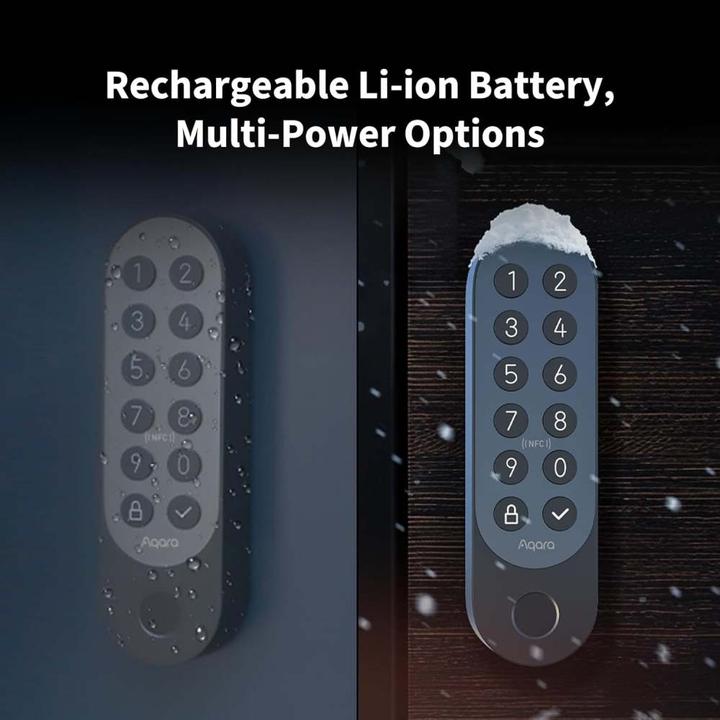 Produktbild Aqara Smart Lock U200 (Schlüssel, Fingerabdruck, Bluetooth, Smartphone, Elektronische Zahlenkombination, Schlüsselkarte)